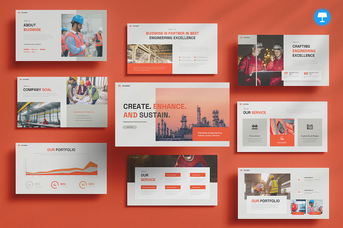 Engineering Keynote, a Presentation Template by Pixslides (Photo 1 of 6)