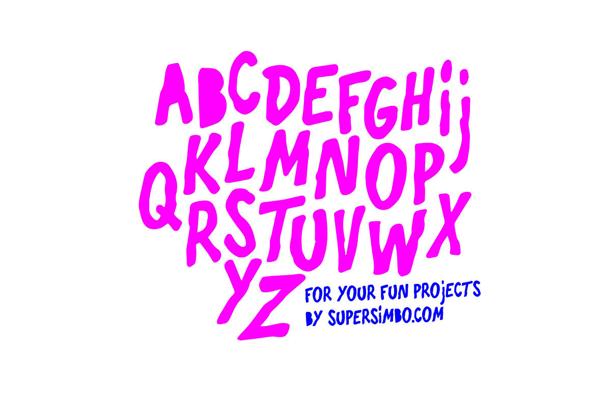 Still Weird | Hand Drawn Letters, a Handwritten Font by Supersimbo © (Photo 5 of 8)