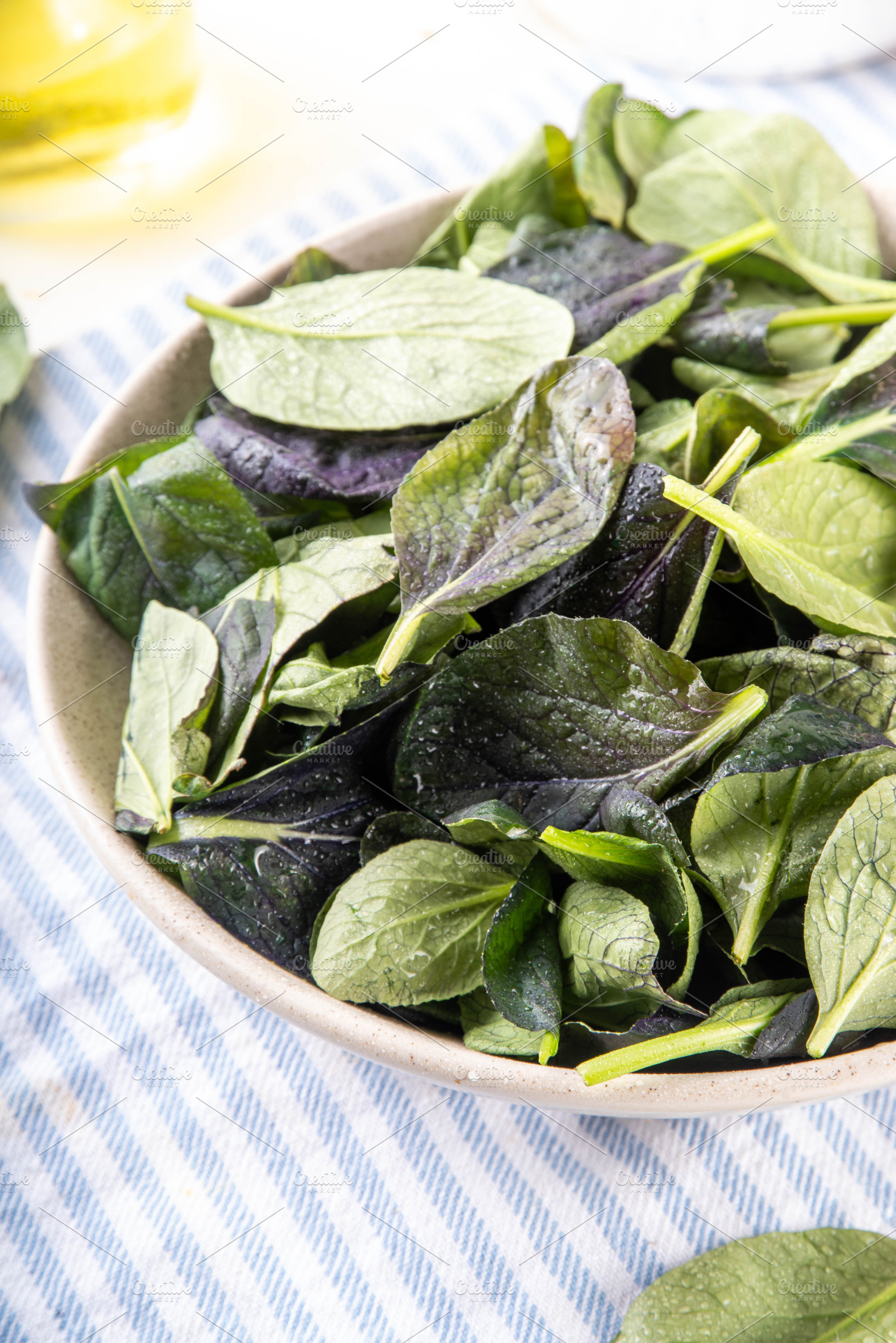 Ready to eat fresh bok choy or pak choi leaves, a Food & Drink Photo by Rimma