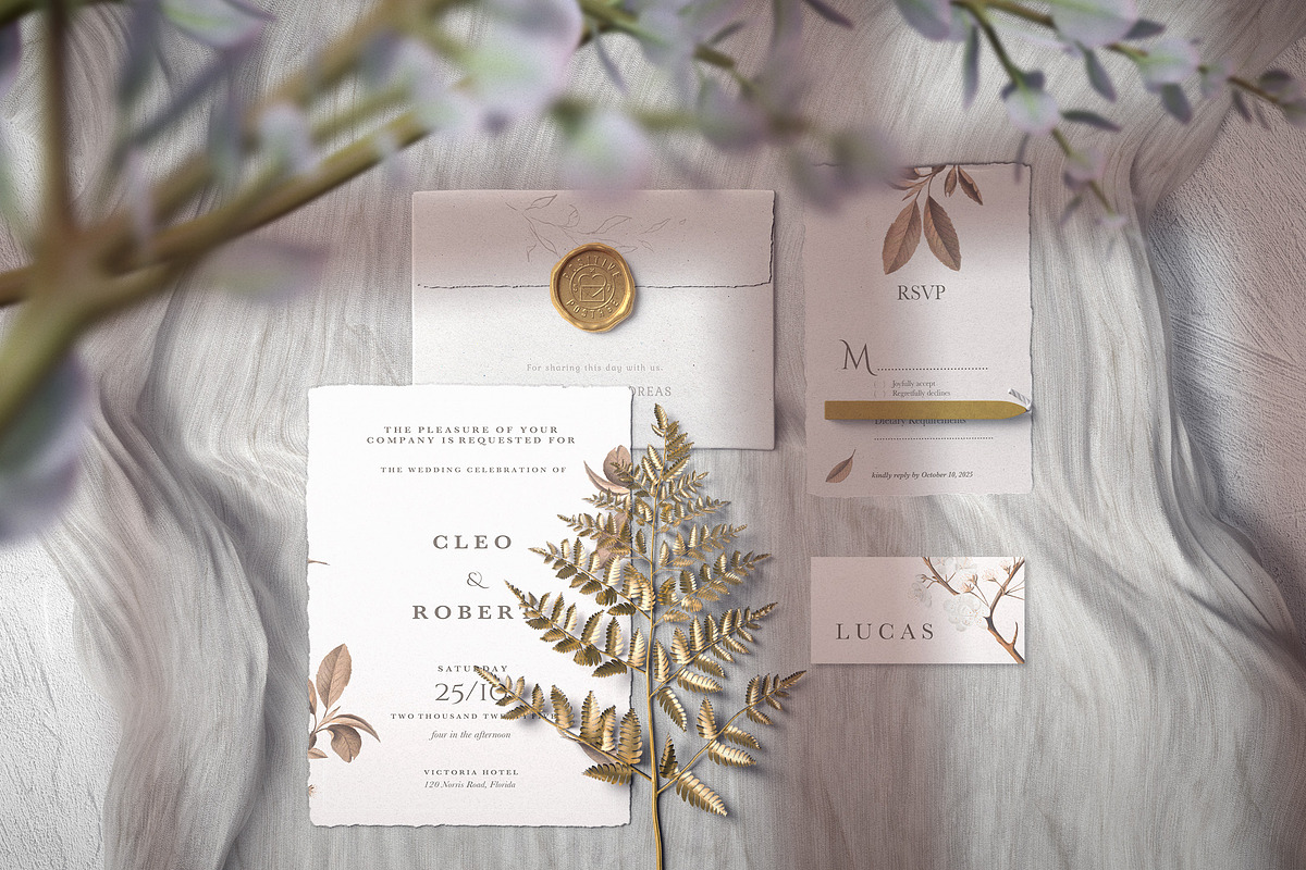 Botanical II (Wedding Suite), an Invitation Template by EvitePapery (Photo 5 of 7)