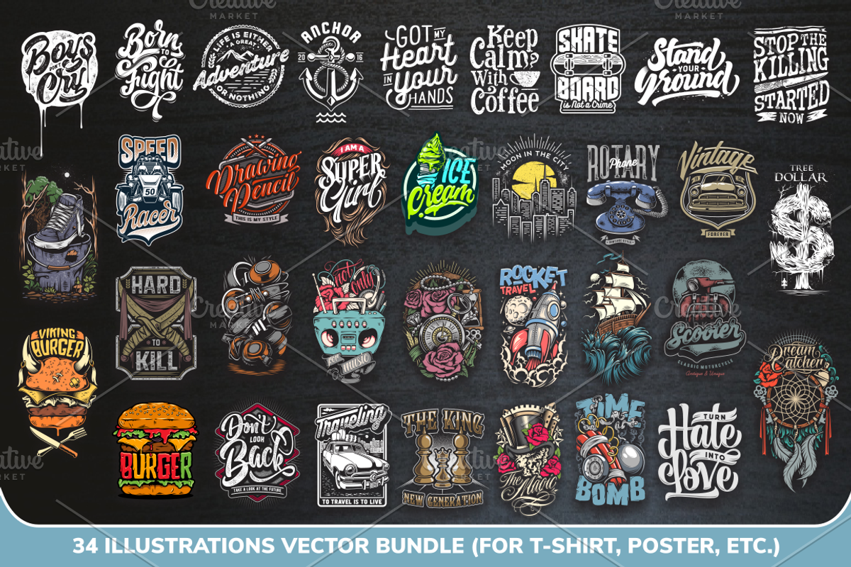 Illustrations Vector Bundle, an Illustration by Doniel Worx (Photo 1 of 6)