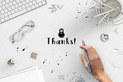 Ivanka Font•Patterns•Vector elements, a Script Font by Ivanna-Ivashka (Thumbnail 12 of 12)