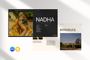 NADHA - Portfolio Google Slide, a Presentation Template by Rocket Template (Thumbnail 1 of 6)
