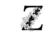 Beautiful flower alphabet set floral, an Illustration by Amazin_art (Thumbnail 10 of 31)