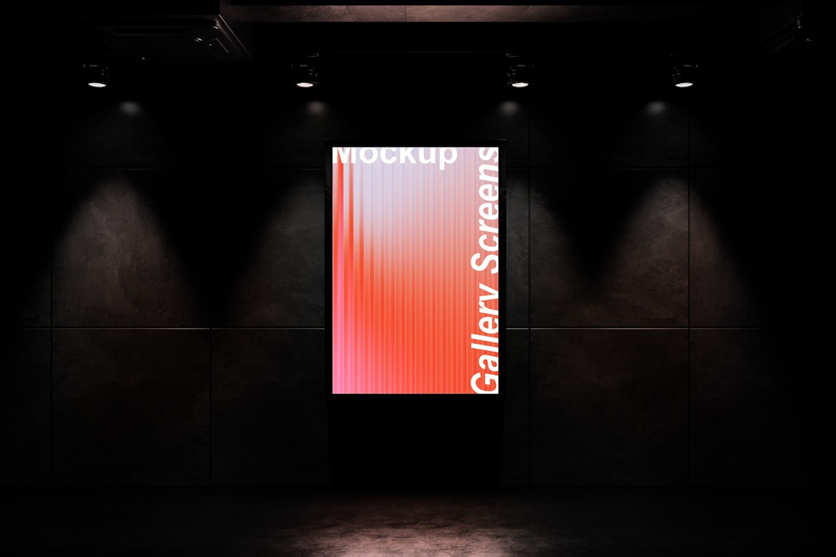 Gallery Screens Mockup, an Advertising Mockup by PixelPiknik (Photo 2 of 3)