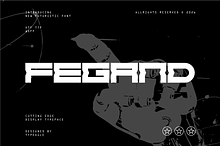Fegand - Futuristic Display Font