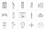 Hand Drawn Line Travel Icons, an Outline Icon by NatalieArtShop (Thumbnail 10 of 16)
