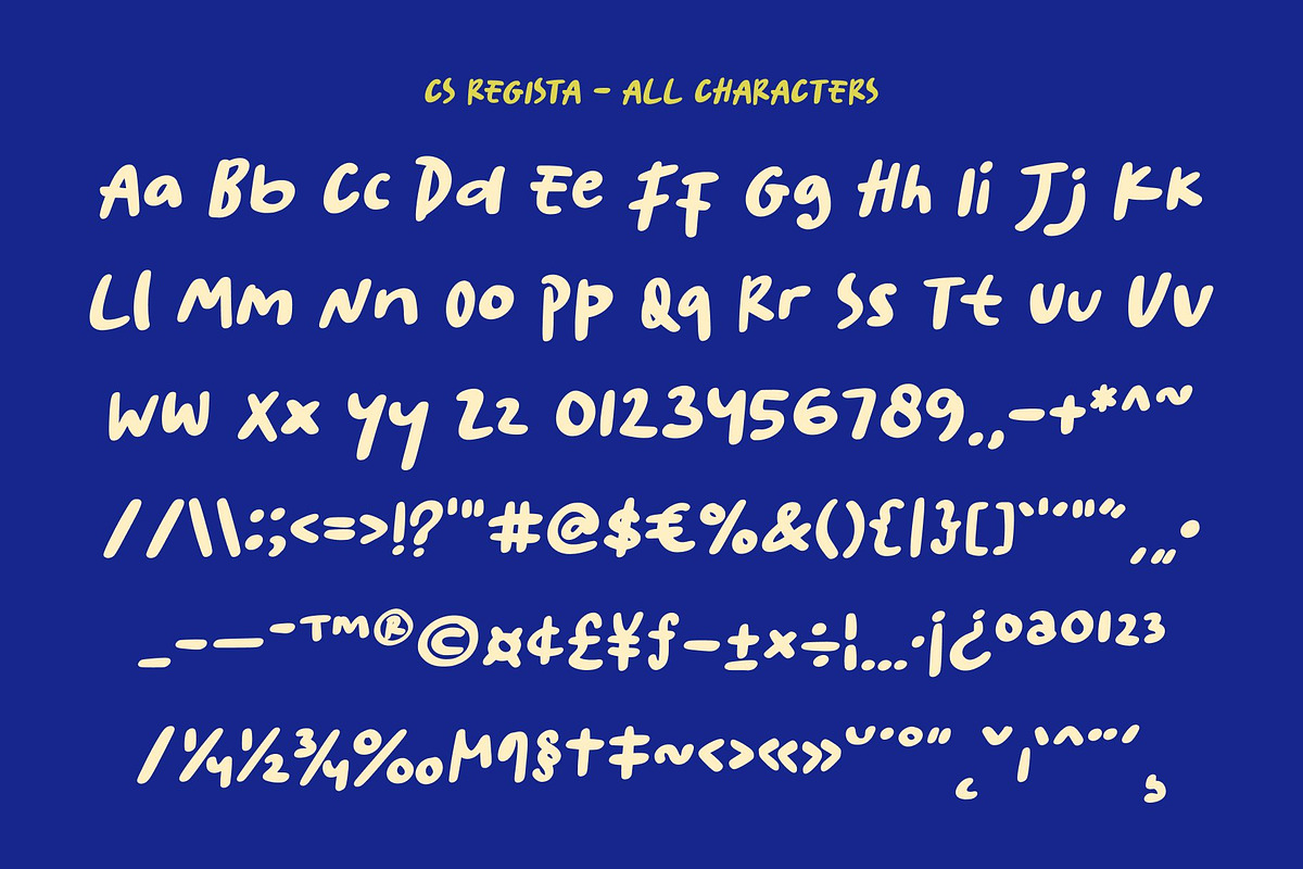 CS Regista – Handwritten Font, a Handwritten Font by Craft Supply Co. (Photo 8 of 8)