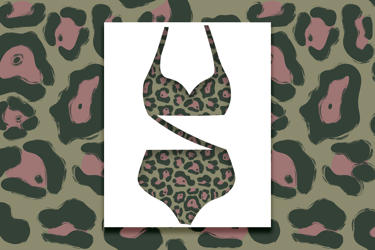Wild Animal Print Set Modern Vintage, a Pattern Graphic by Oksana Dovhopol Art (Photo 17 of 19)
