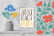 Abstract Flora. Poster Creator, a Decorative Illustration by Purrga (Thumbnail 1 of 10)
