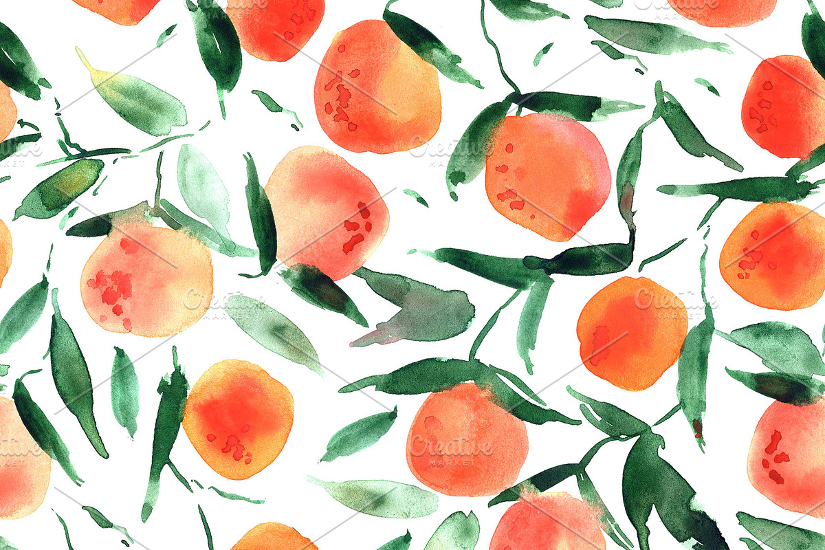 Sicilian orchard - seamless pattern, a Pattern Graphic by Katerina Tova (Photo 11 of 11)