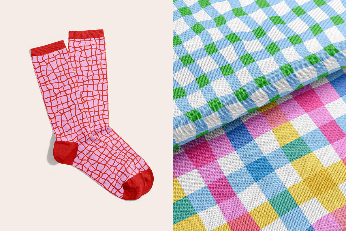 Funky Stripes & Checks Patterns, a Pattern Graphic by Felizabeth Design
