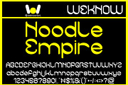 Noodle Empire font, a Handwritten Font by weknow (Thumbnail 1 of 8)