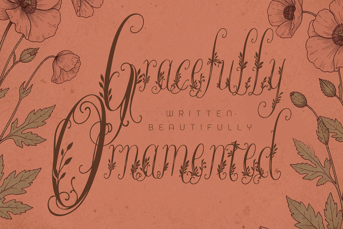 Wanderin Autumn Artisan Floral font, a Script Font by HypeWorksCo (Photo 21 of 28)