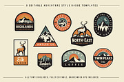 Adventure Badge Logos, a Branding & Logo Template by Nlsn Nkla (Thumbnail 2 of 5)