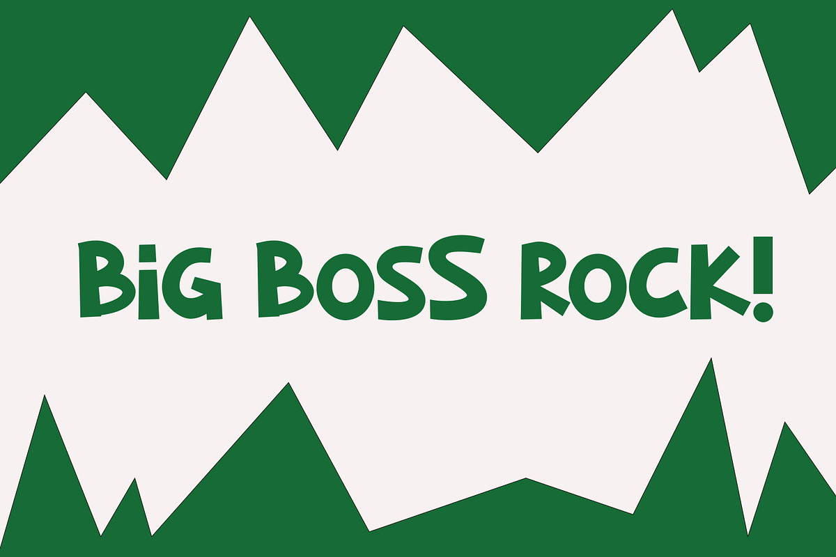 Big Boss - Bold Playful Typography, a Sans Serif Font by Yuby Creative (Photo 2 of 8)