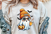 Cute Boujee Ghost Halloween PNG, an Illustration by Sublimation Artist (Thumbnail 3 of 9)