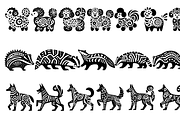 Vintage Animals and Fish Folk Art, an Illustration by devastd (Thumbnail 15 of 30)