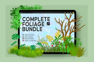 Complete Foliage Kit For Procreate