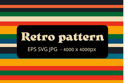 60s Retro striped pattern, a Pattern Graphic by Art's and patterns