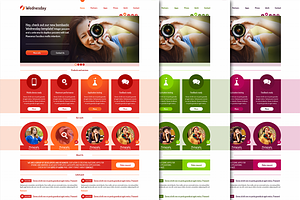 Wednesday PSD template