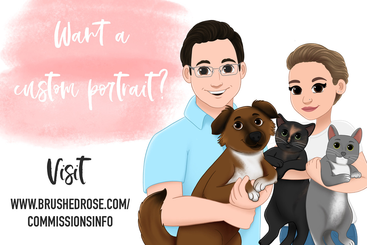 Women Cartoon Portrait Creator, an Illustration by Brushed Rose (Photo 7 of 7)
