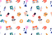Back to school backgrounds, stickers, an Education Illustration by PaperTrident (Thumbnail 5 of 5)