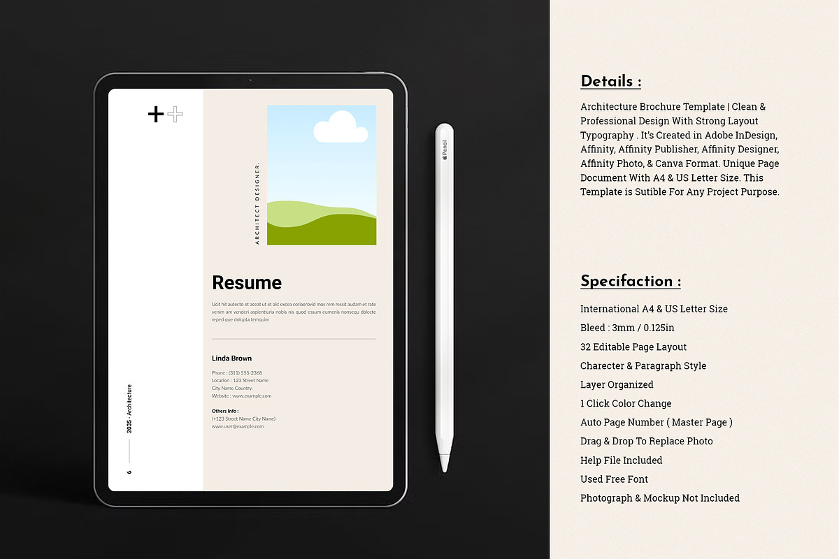 Architecture Portfolio Template, a Brochure Template by TemplateFolio-Shop (Photo 3 of 15)