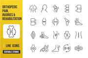 Orthopedic Pain & Rehabilitation, an Outline Icon by Grand Design (Thumbnail 1 of 3)