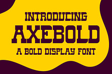 Axebold a Bold Display Font