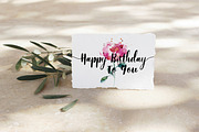 red rose printable birthday card, a Card Template by TurquoiseDesign (Thumbnail 3 of 3)