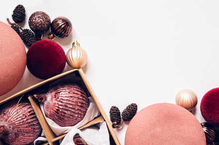 Burgundy and pink holiday background