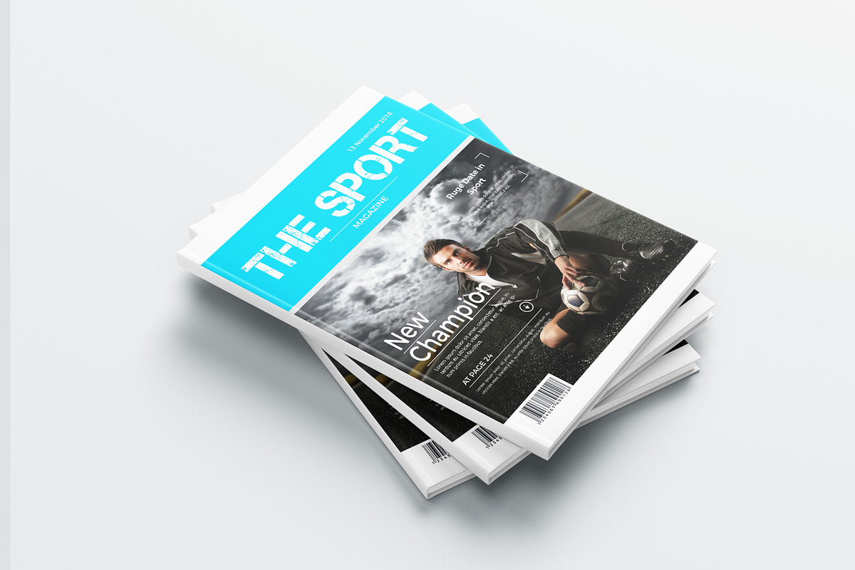Sports Magazine, a Magazine Template by obidullah_01 (Photo 2 of 13)