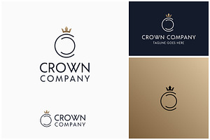 Letter C Ring CC King Crown Logo, a Branding & Logo Template by Enola99d