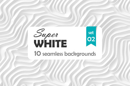 WHITE backgrounds 3d seamless set 02, a Pattern Graphic by Slanapotam