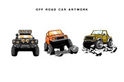 Off Road Car bundle artwork, a Transportation Illustration by grindstudio (Thumbnail 4 of 8)