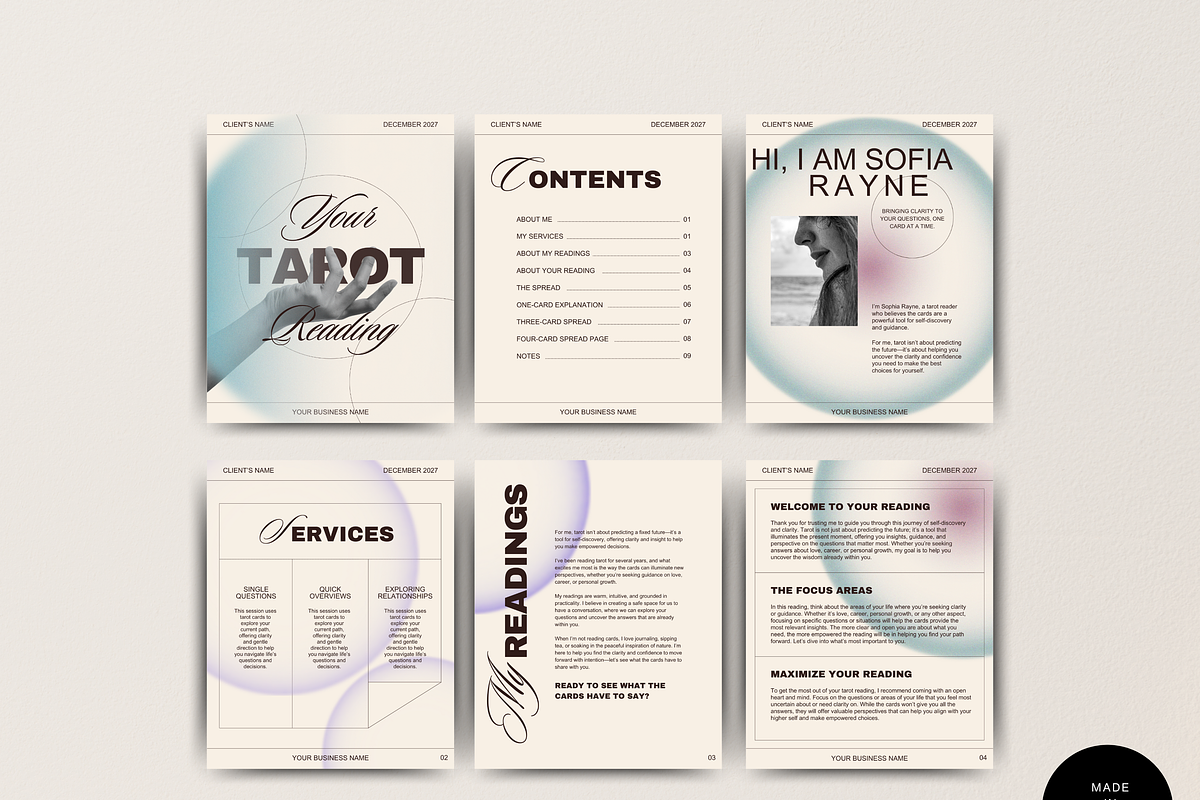 Tarot Reading Template, a Marketing Template by Story Native (Photo 9 of 9)