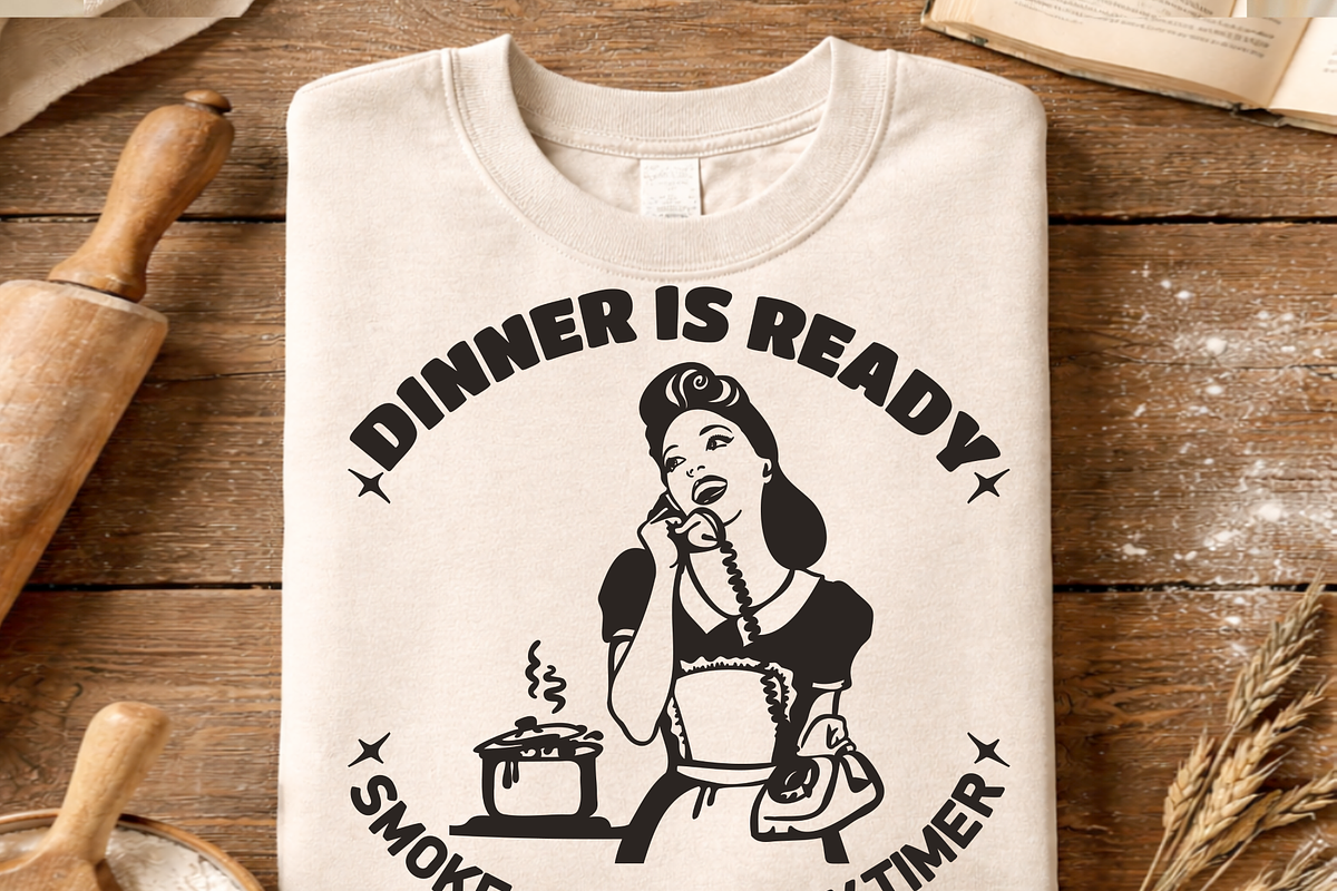 Retro Housewife SVG Funny Kitchen, a Graphic by TanchaArt (Photo 4 of 9)