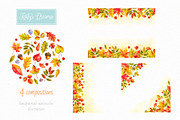 Autumn leaves. Watercolor collection, a Decorative Illustration by Ekaterina Mikheeva (Thumbnail 5 of 8)