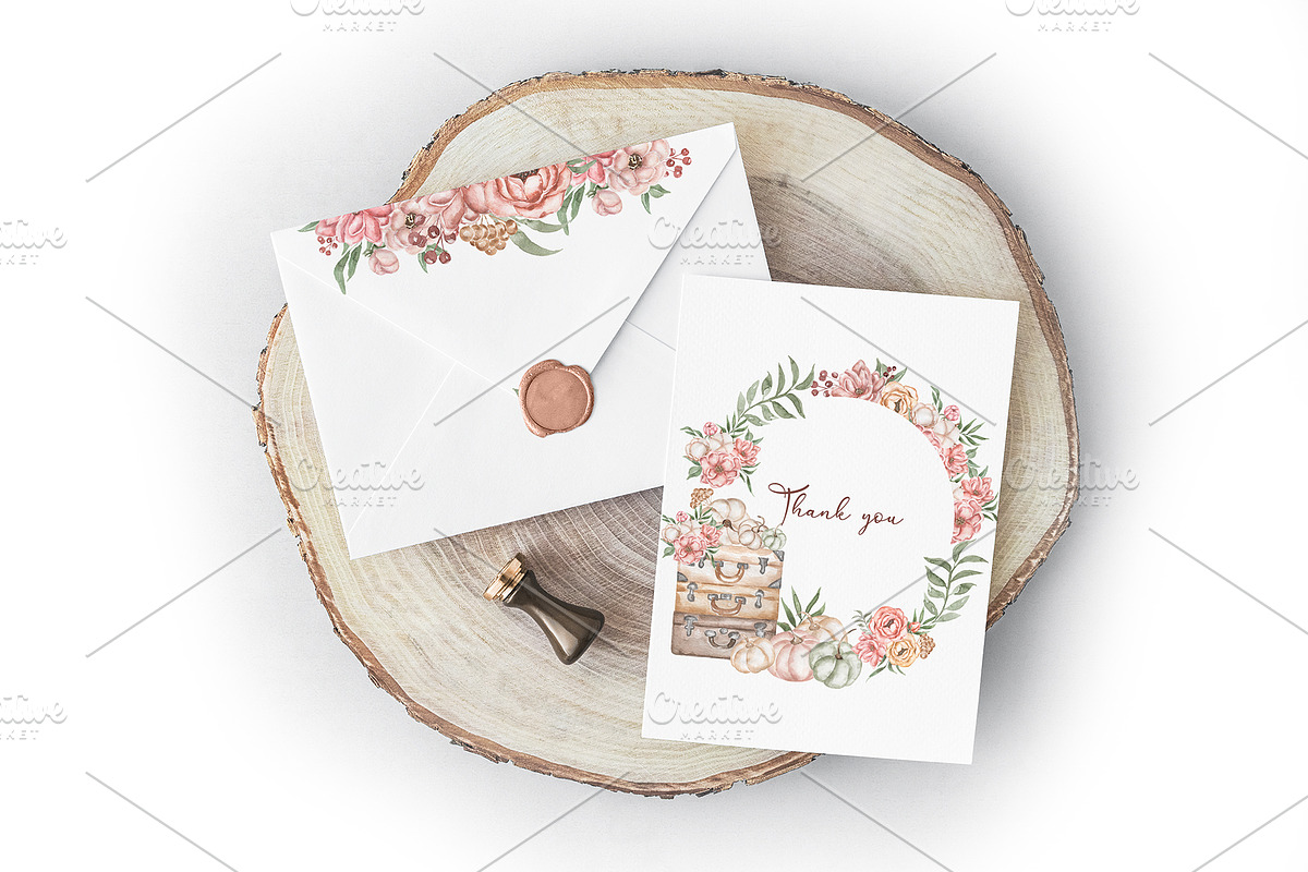 Watercolor Autumn Collection, a Decorative Illustration by MayaNavits (Photo 8 of 8)