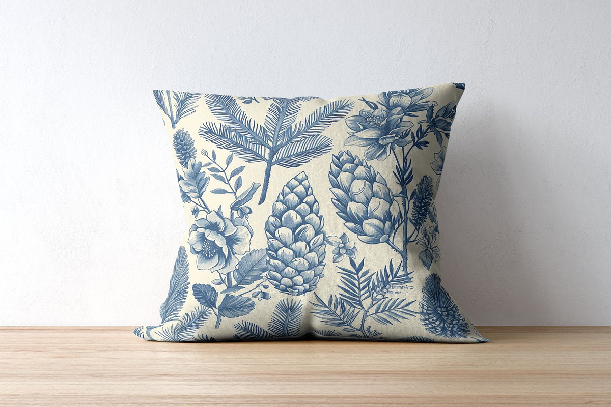 10 Pine Cones and Fir Patterns, a Pattern Graphic by Inknfolly
