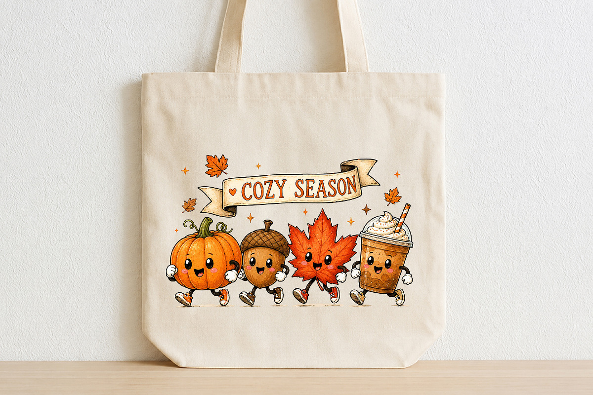 Cozy Season Fall Pumpkin Autumn, a Seasonal Illustration by CraftArtStudio (Photo 2 of 4)