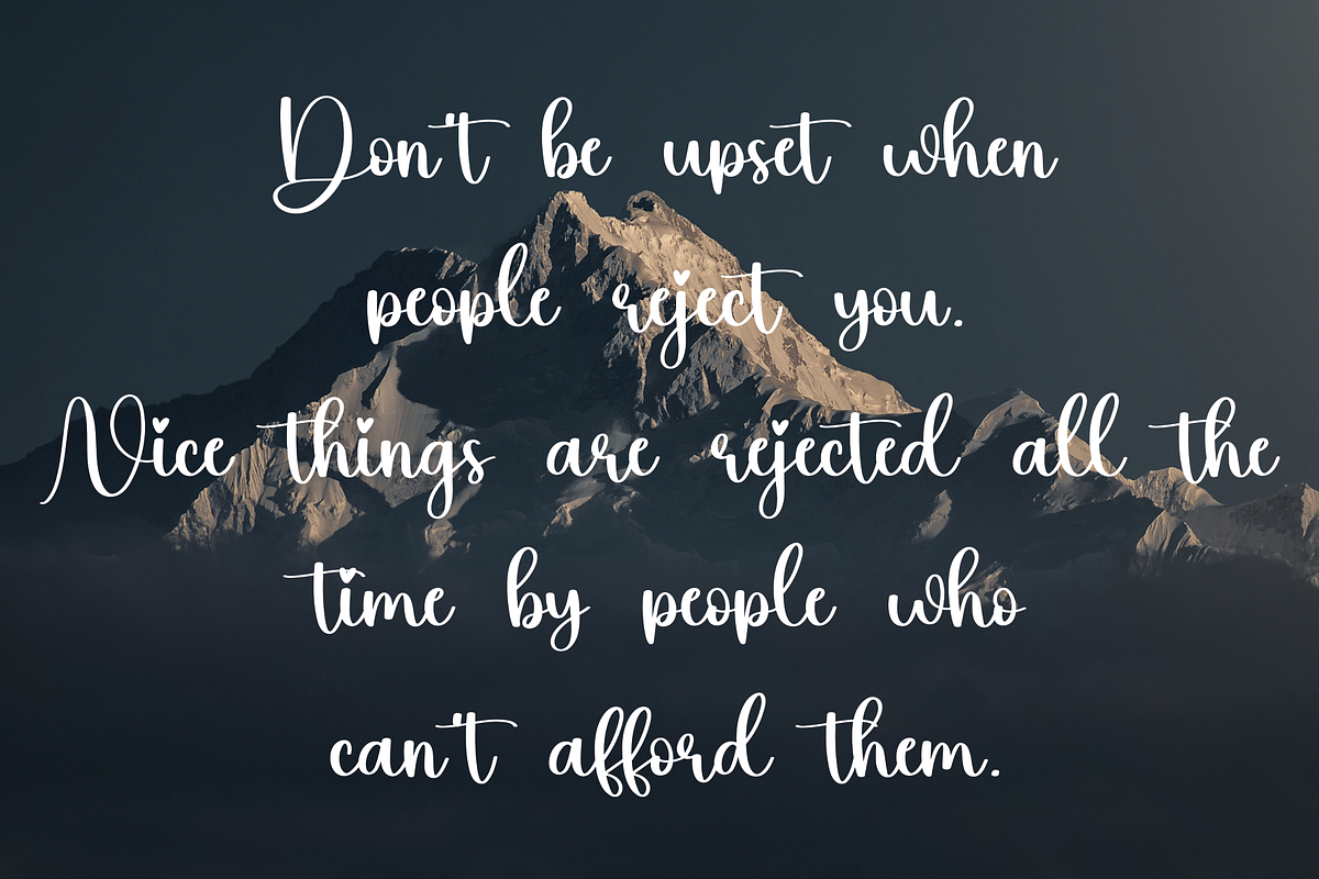 Advice | Script Font, a Script Font by Scratchones