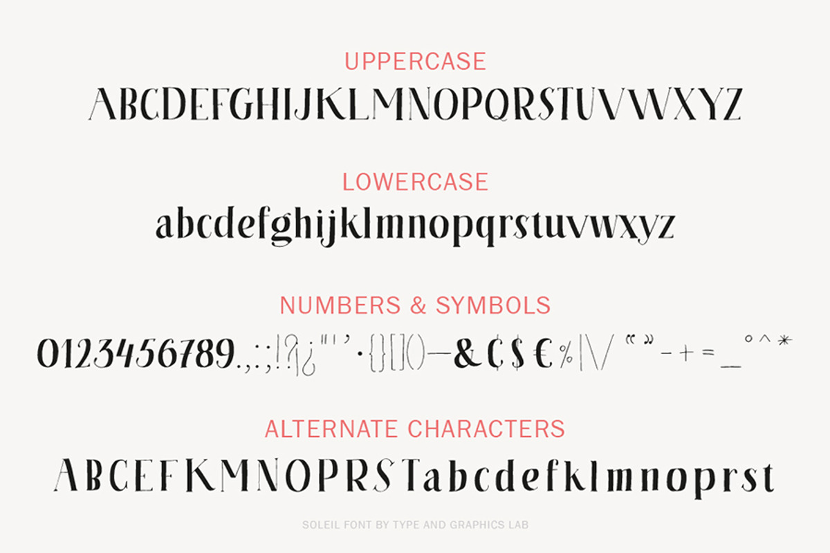 Soleil Font preview 2