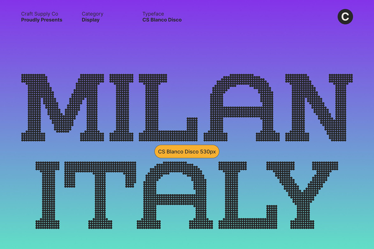 CS Blanco Disco, a Slab Serif Font by Craft Supply Co. (Photo 4 of 8)