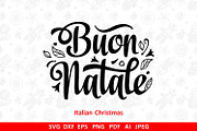 Buon Natale svg Italian Christmas, an Object Graphic by Zoya Miller (Thumbnail 2 of 9)
