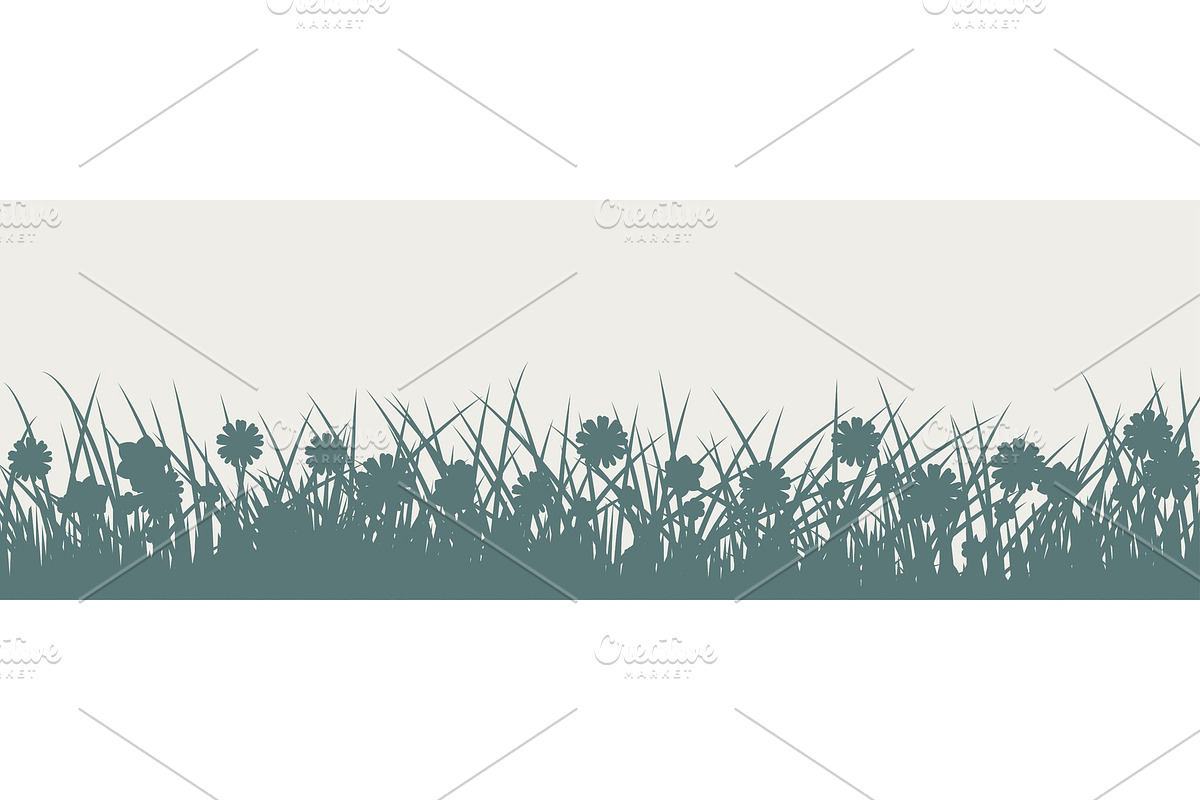 Grass silhouette, a Decorative Illustration by bolotoff