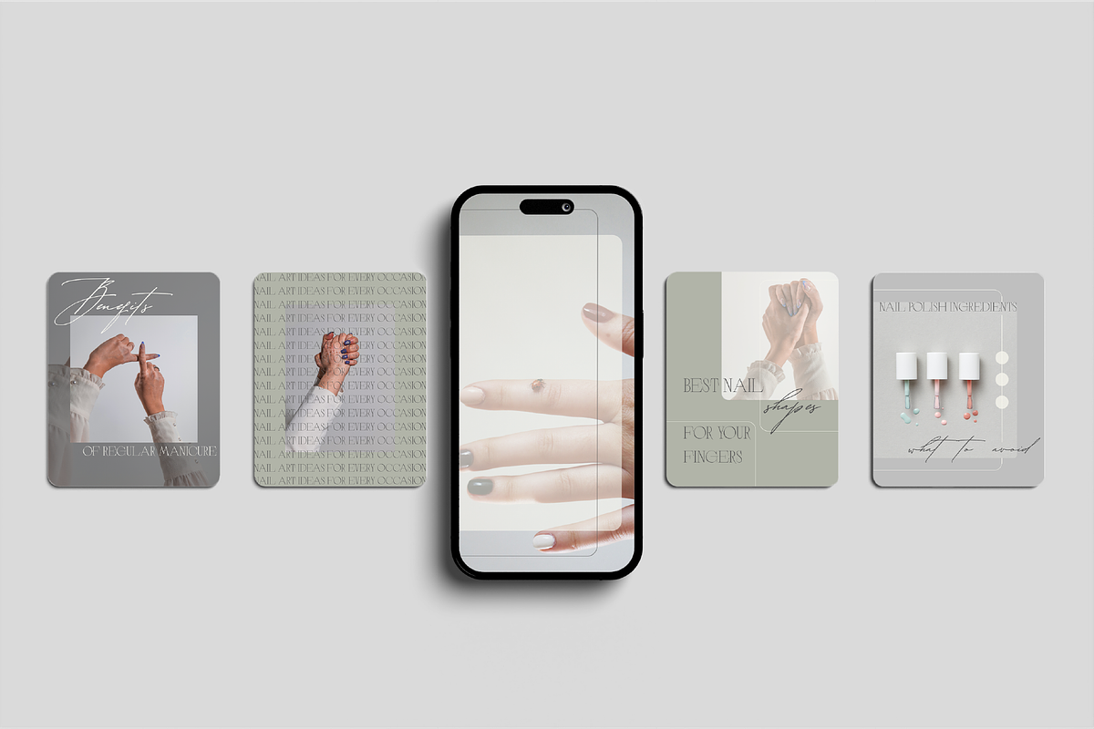 Elegant instagram manicure templates preview 2