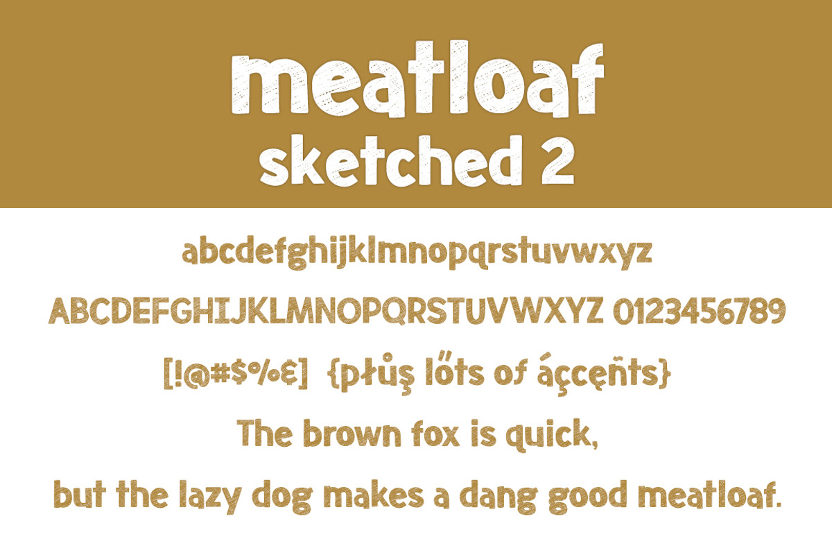 Meatloaf Font Family preview 6