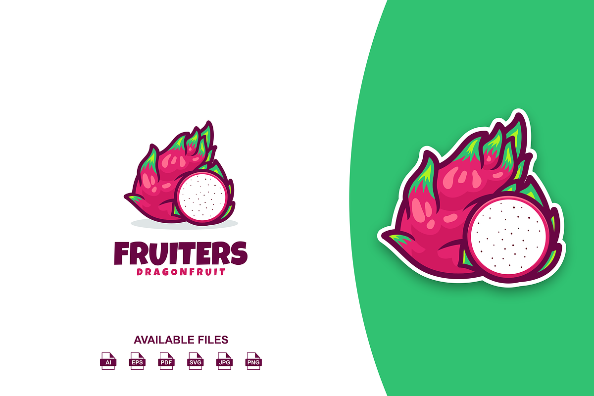 Dragon Fruit Logo, a Templates & Theme by artchiles_design